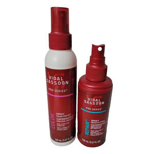 Set 2 Vidal Sassoon Pro Series Repair Finish Color Protect SPRAY Hair Styling